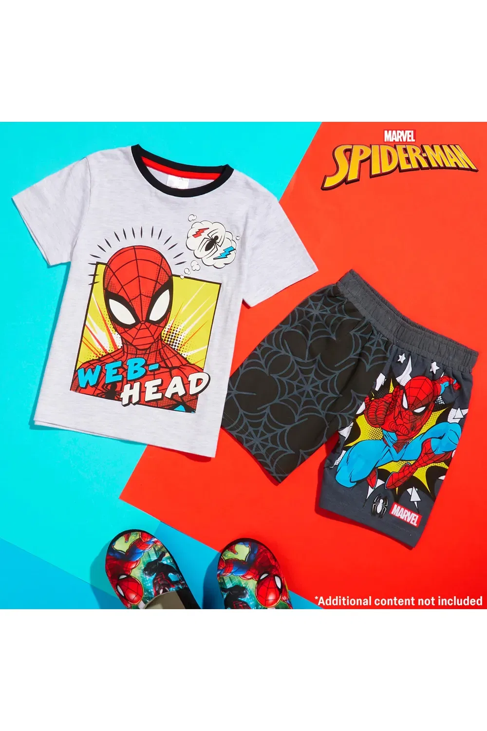 Детская пижама Marvel с шортами, 2 предмета, мультиколор — фото 2