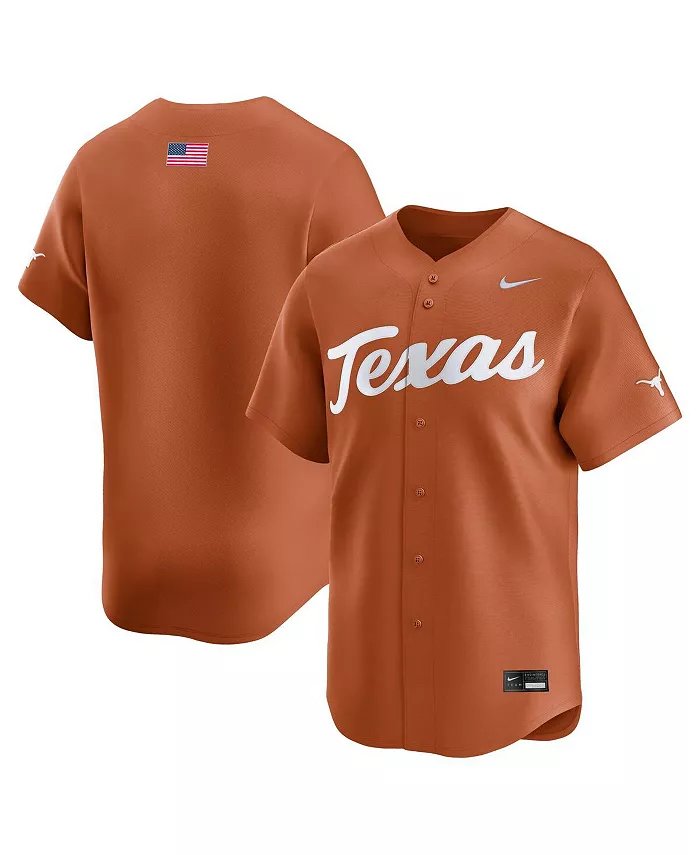 

Мужская бейсбольная джерси Texas Orange Texas Longhorns College Limited Nike