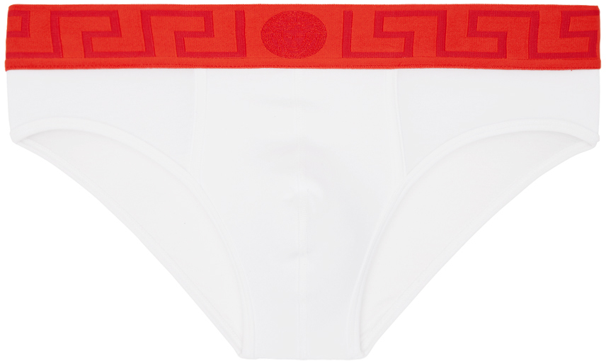 

Белые трусы Greca Border Versace Underwear