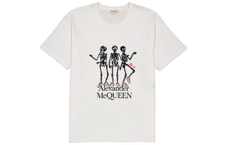 

Футболка мужская белая Alexander Mcqueen, белый
