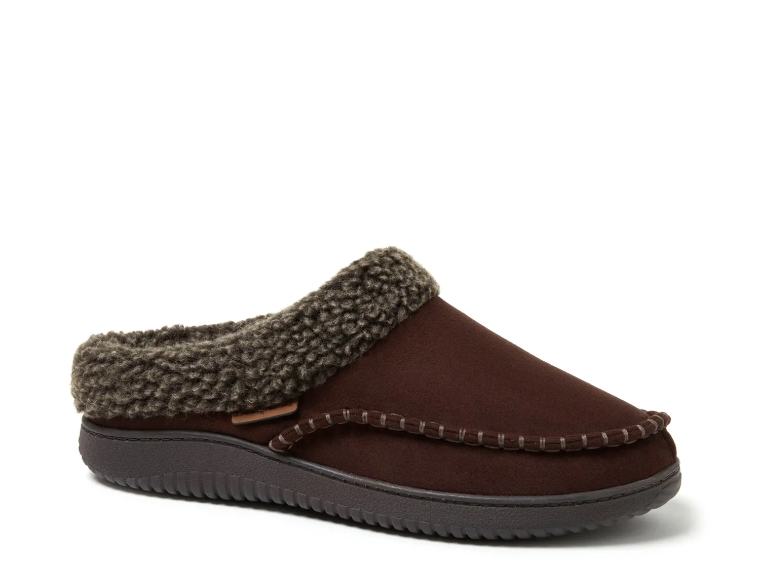 

Тапочки Marshall Berber Cuff Clog Slipper Dearfoams, цвет coffee