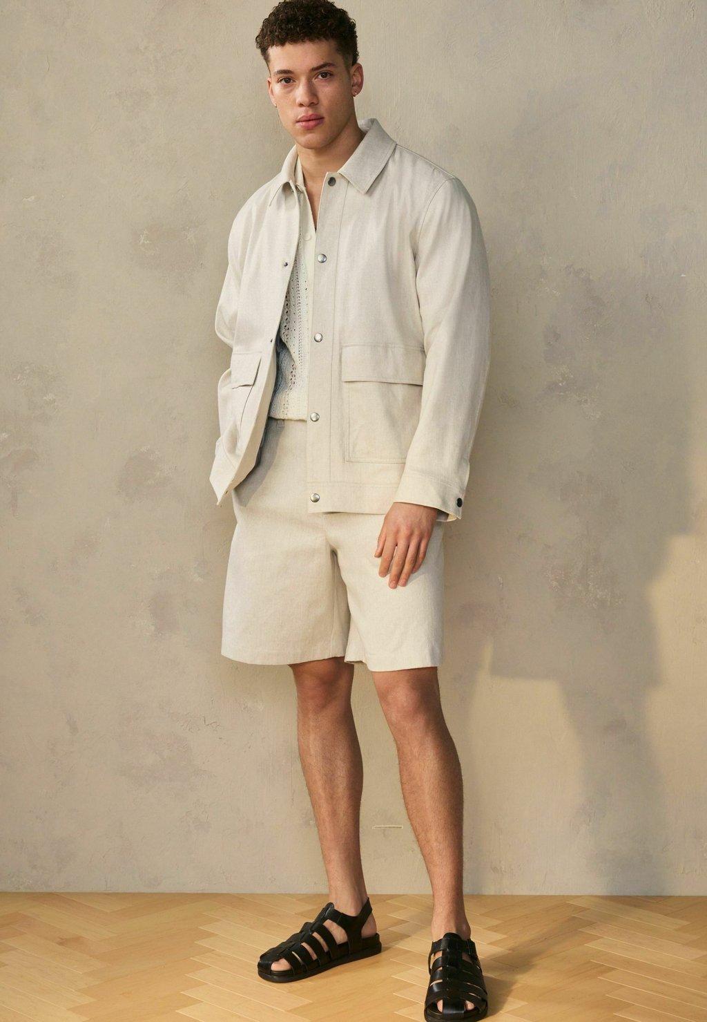

Летняя куртка EDIT RICH SMART REGULAR FIT Next, бежевый