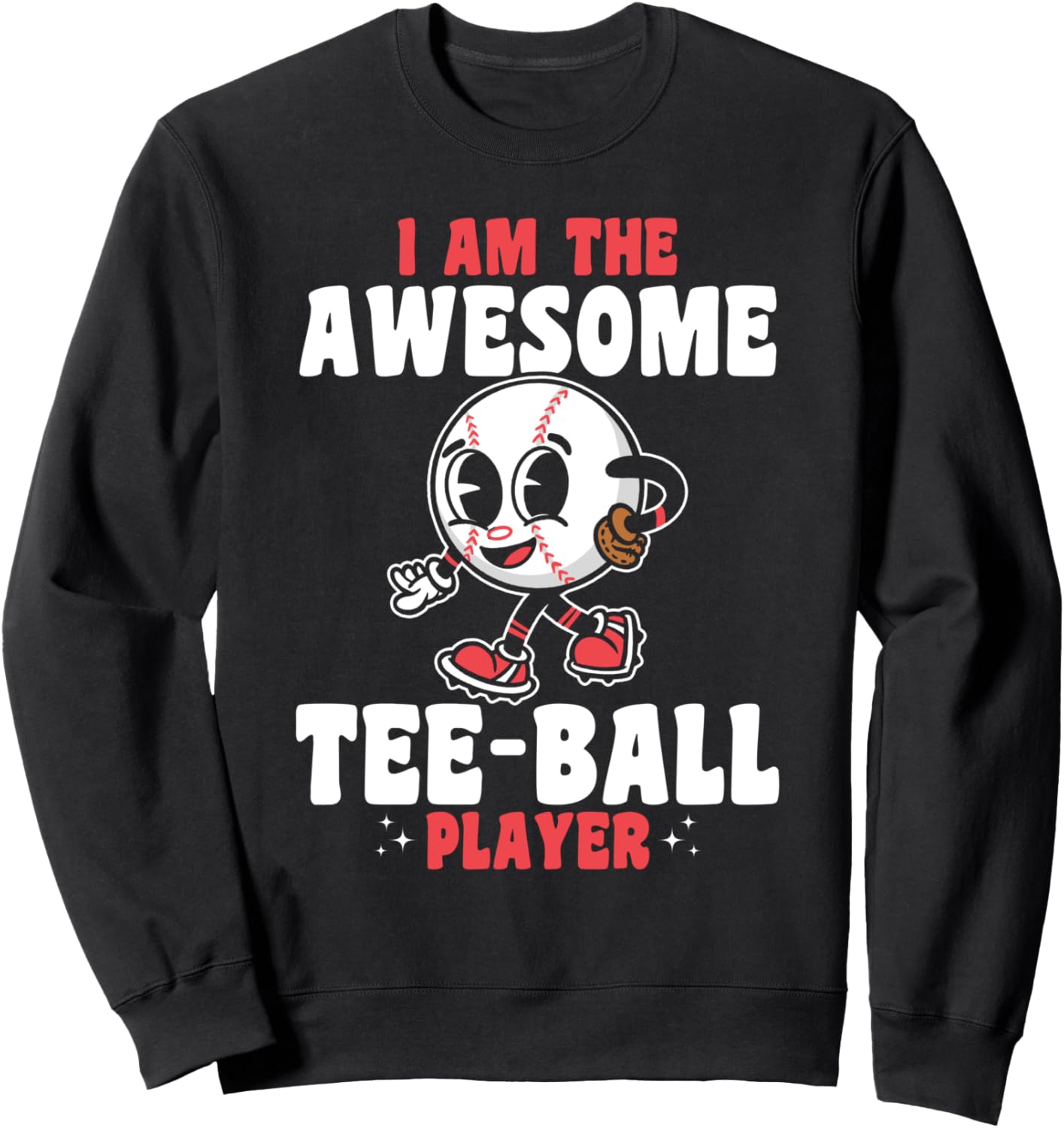 

Футболка с надписью «Я - потрясающий игрок в тибол» Awesome Teeball Player, черный