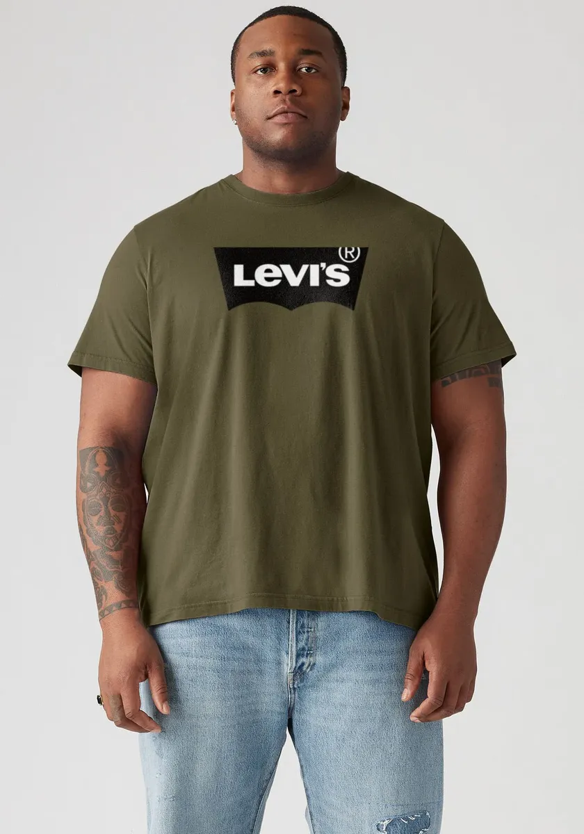 

Футболка Levi's Plus "LE B&T BIG GRAPHIC TEE" с логотипом спереди, цвет Hm Ssnl Tech Olive N