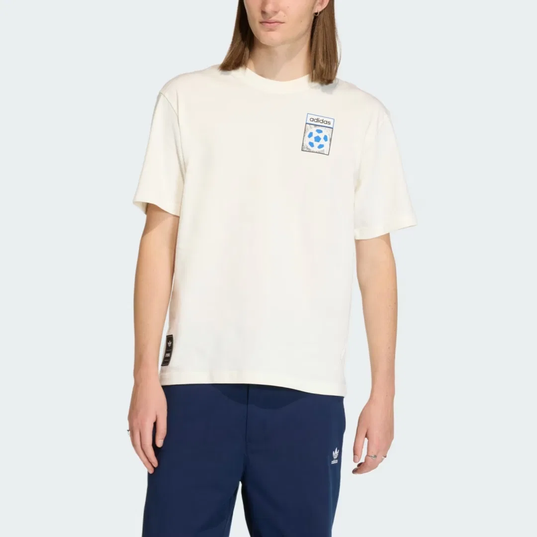 Футболка с графическим принтом Adidas Originals, White — фото 3