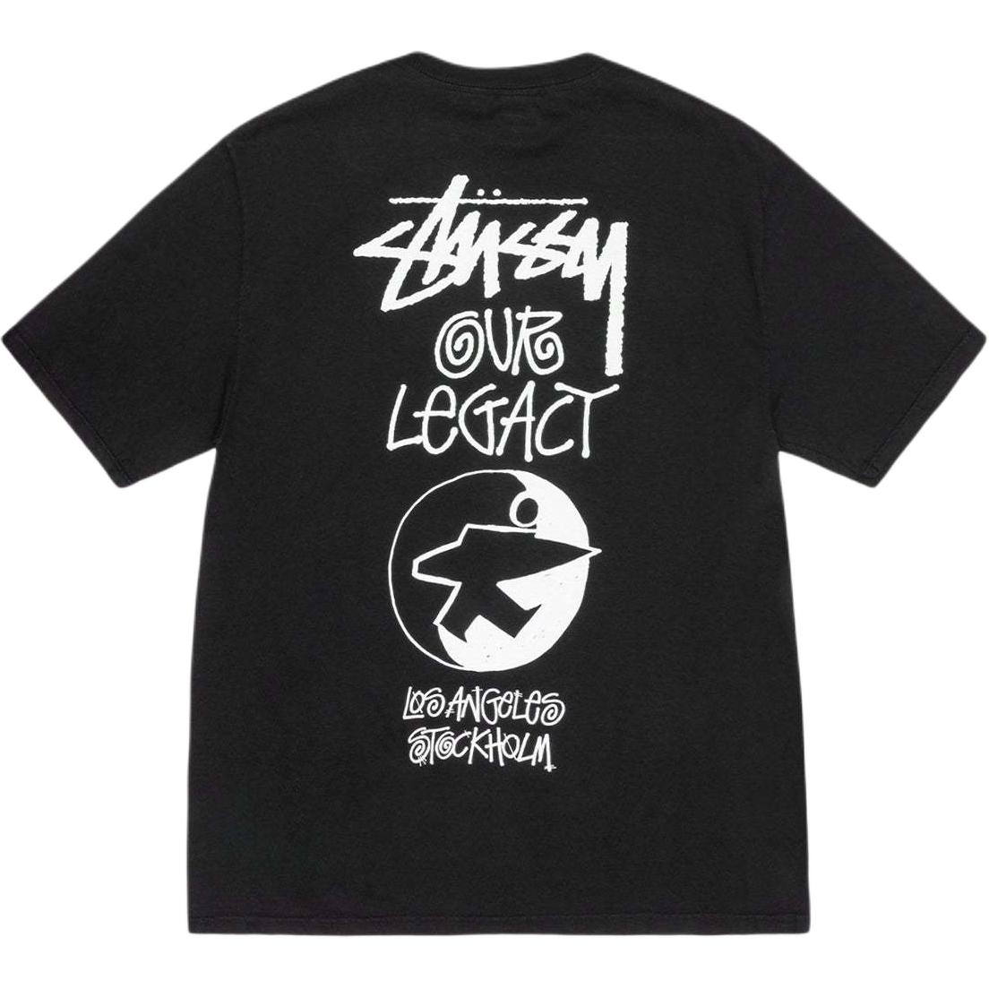 

Футболка Our Legacy SS25 Work Shop Surfman pigment dyed unisex Stussy, черный