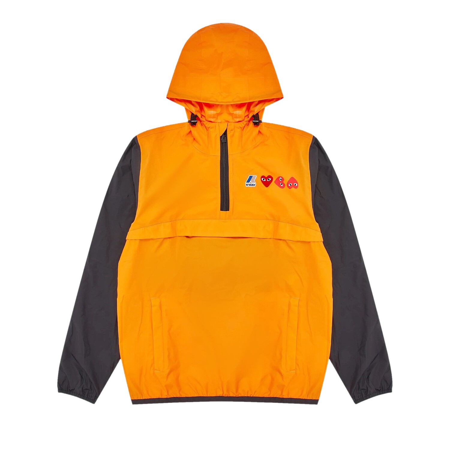 

Толстовка на молнии Comme des Garçons PLAY x K-Way, цвет Оранжевый/черный