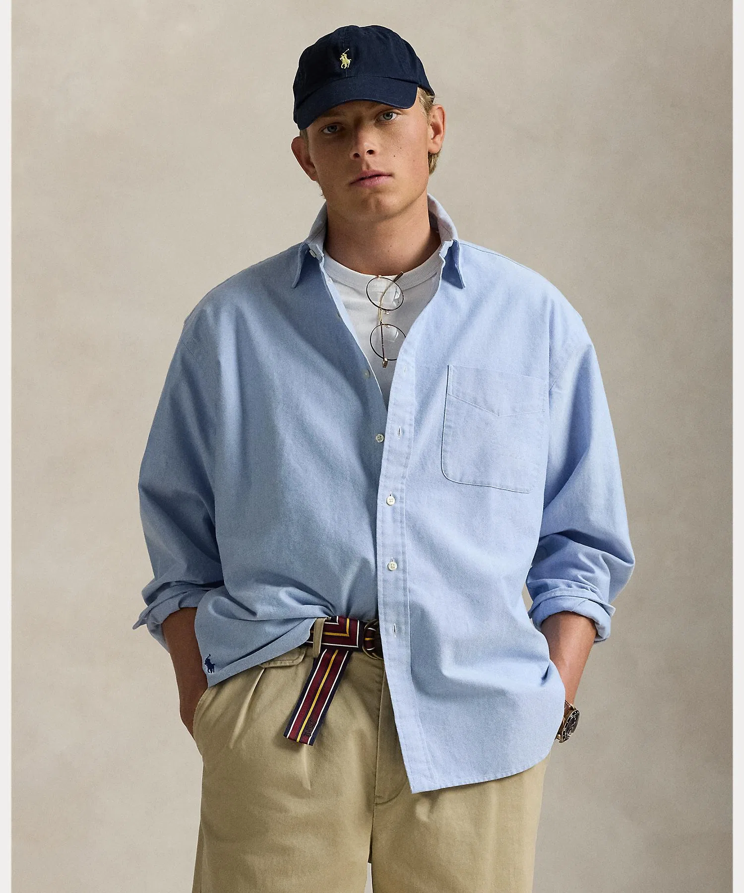 Мужская рубашка Polo Ralph Lauren из органического хлопка
