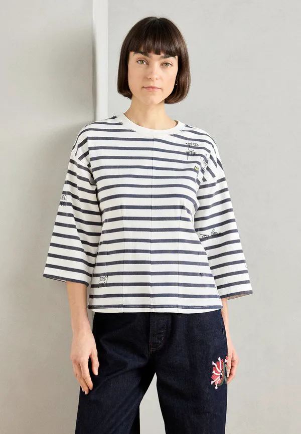 

Футболка с длинными рукавами в бретонском стиле от basquiat Scotch & Soda, Blue/White, Белый, Футболка с длинными рукавами в бретонском стиле от basquiat Scotch & Soda, Blue/White