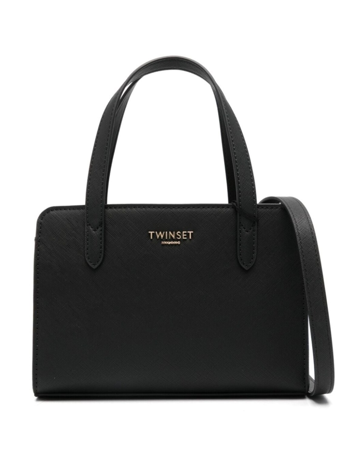 

TWINSET маленькая сумка-тоут с логотипом, черный