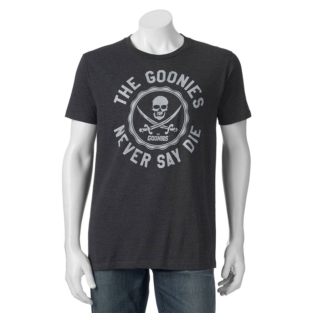 

Мужская футболка The Goonies Circular "Never Say Die" Licensed Character, цвет Heather Charcoal