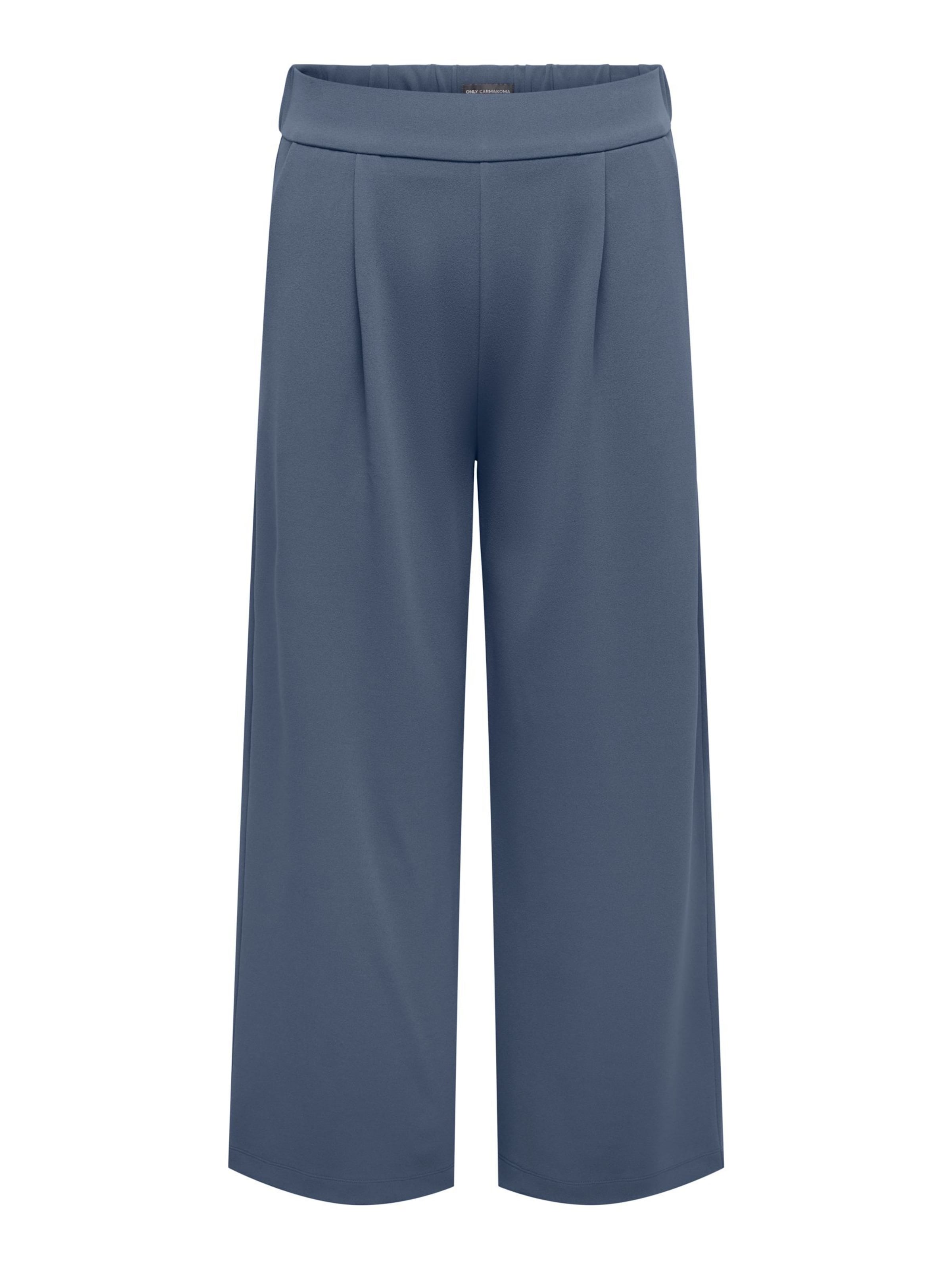 

ONLY Carmakoma Широкие брюки со складками спереди в синем цвете