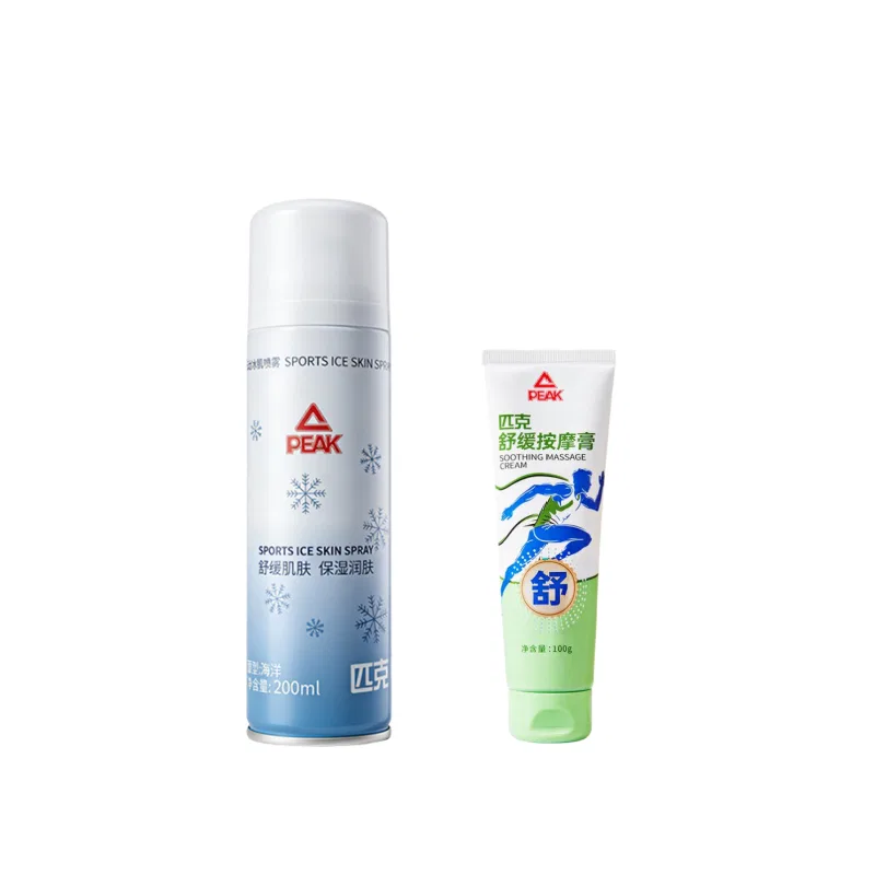Спрей для тела охлаждающий PEAK Ice Muscle Spray + массажный крем