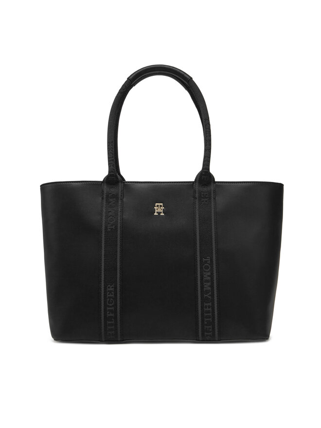 

Сумочка Th Logotape Tote AW0AW17198 Tommy Hilfiger, черный