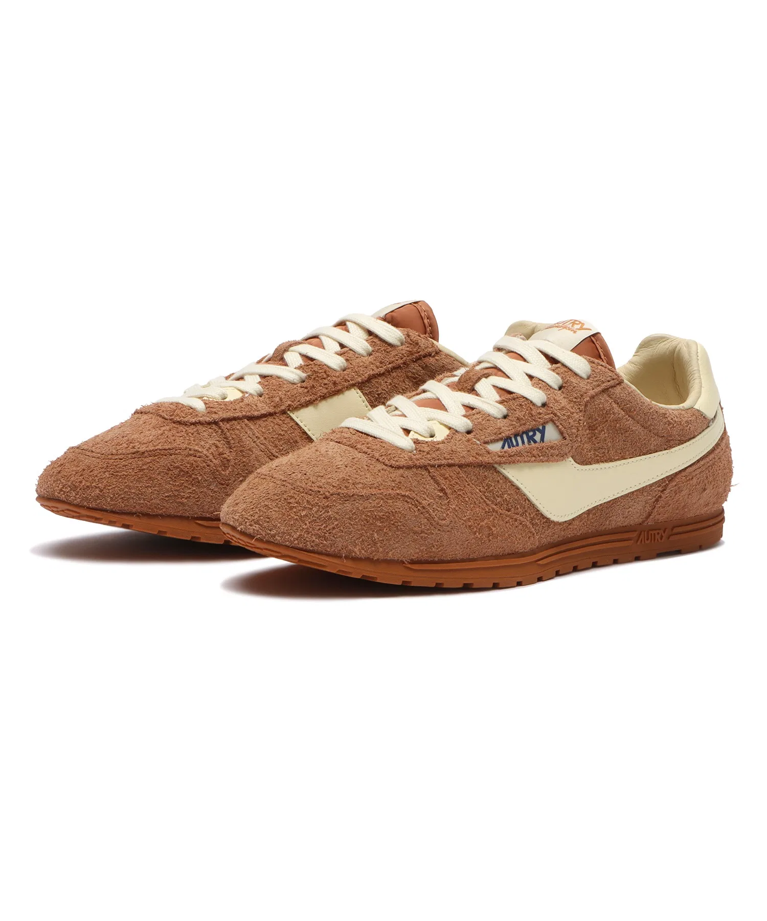 Мужские кроссовки AUTRY WINDSPIN LOW из кожи коричневые — фото 3