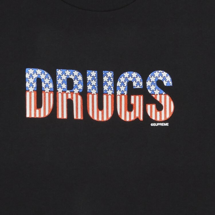 Футболка Supreme Drugs Tee, черный — фото 2