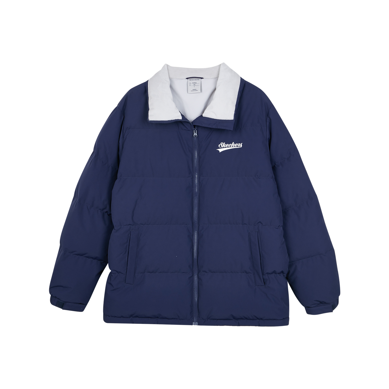 

Skechers Разноцветная пуховая куртка унисекс, морской синий