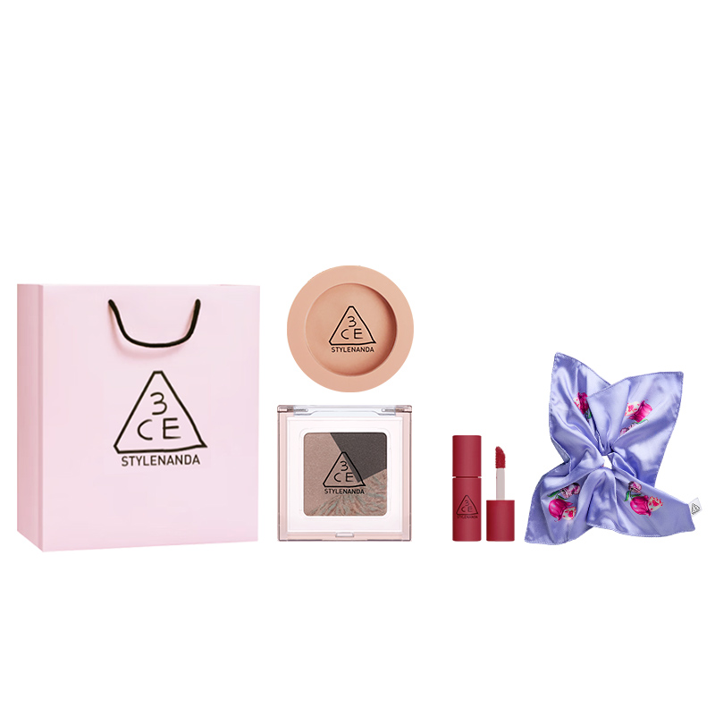 

Монохромный блендер для теней Square Eye Одежда Натуральный матовый прозрачный 3CE, [Shopping Bag]#05 Wild Kitten+Nude бежевый