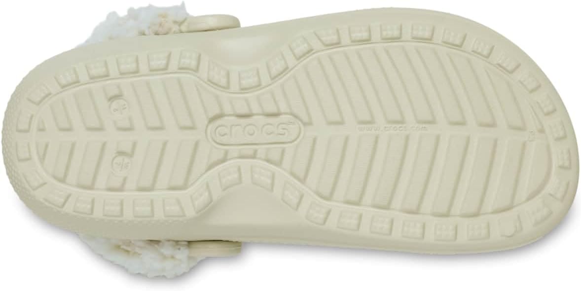 Классические сабо Crocs унисекс для взрослых на флисовой подкладке, мягкие тапочки для женщин и мужчин, Bone — фото 4