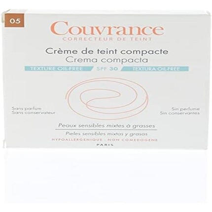 

Avene Couvrance Compact Foundation Cream Matt Effect SPF30 - 5.0 Soleil, 10 г