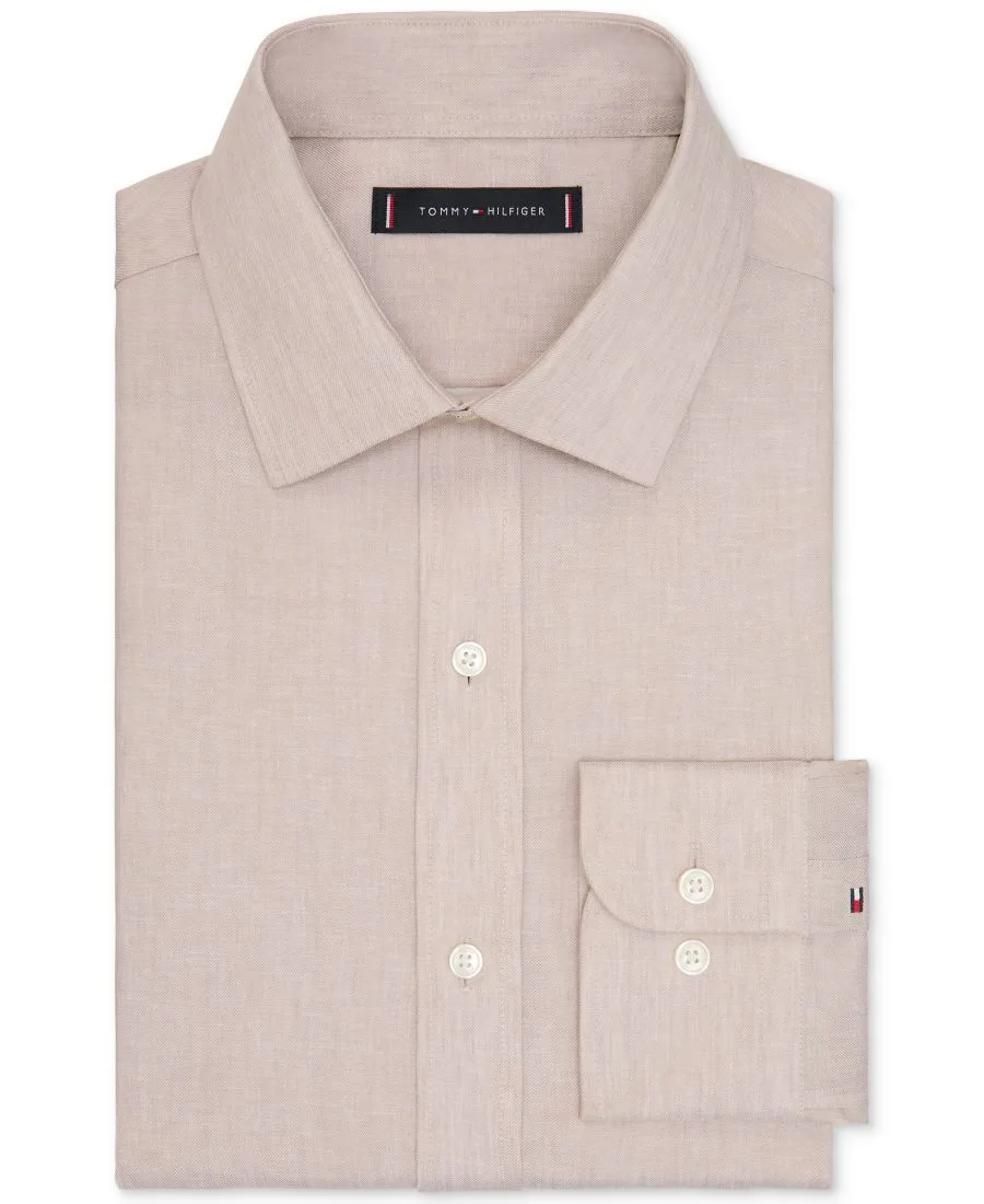 Мужская льняная рубашка стандартного кроя Tommy Hilfiger, Camel — фото 3