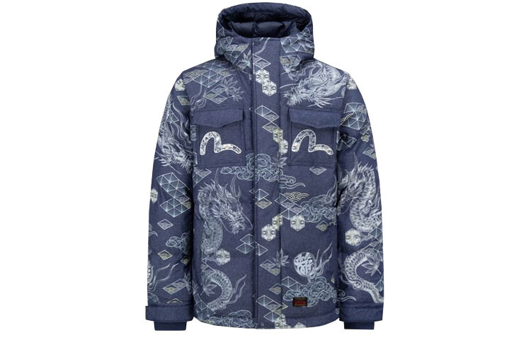 

Стеганая куртка мужская многоцветная Evisu, цвет Multicolor
