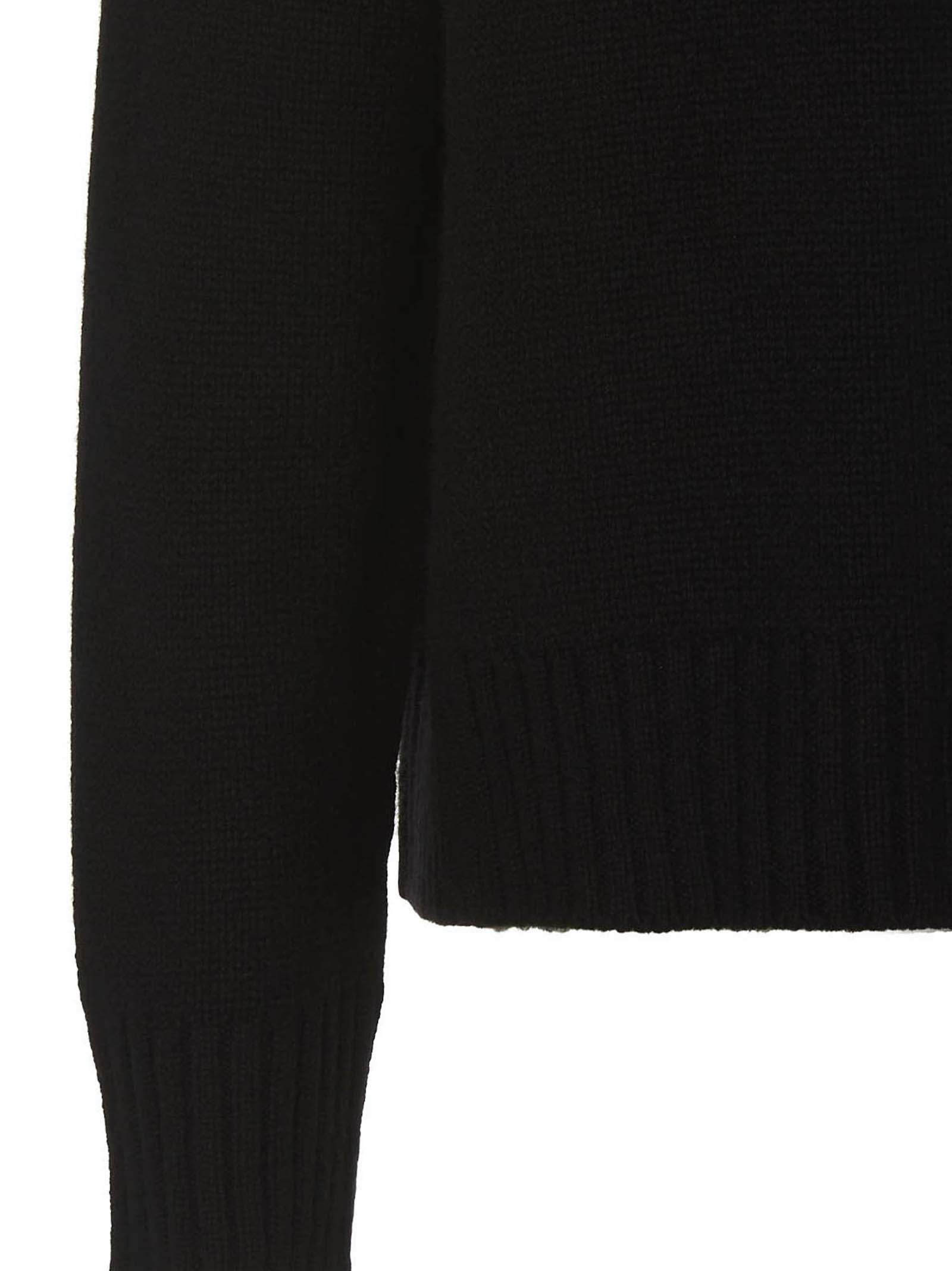 Свитер из кашемировой смеси JIL SANDER, черный — фото 4