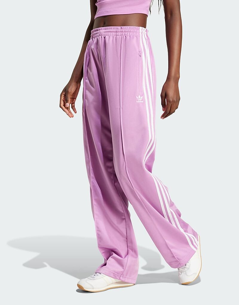 

Фиолетовые спортивные брюки свободного кроя adidas Originals – Firebird