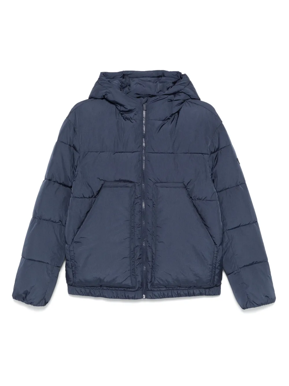 

Стеганый пуховик Emporio Armani Kids, синий