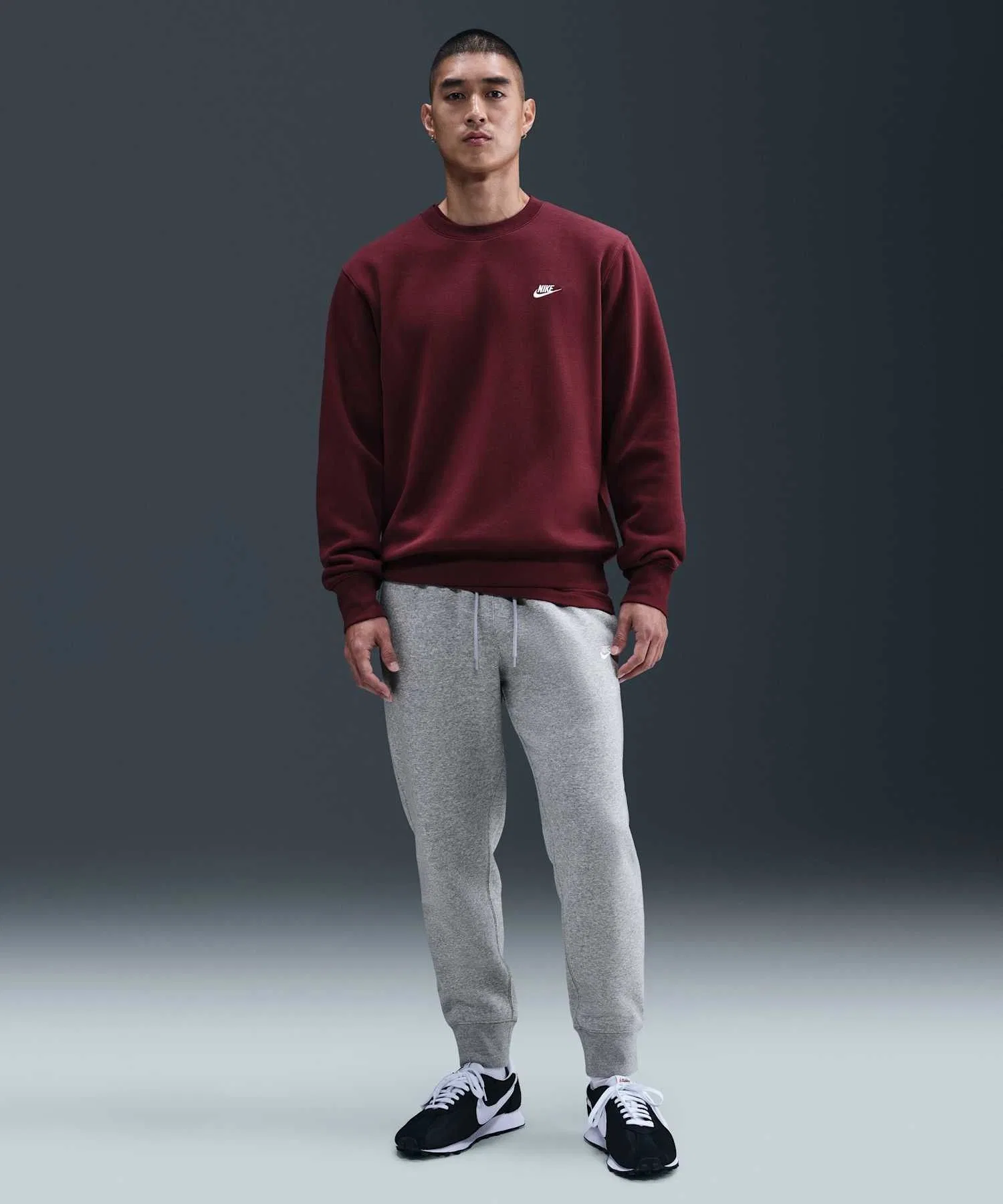 Мужские спортивные брюки Nike Club FN3788-063, темно-серый меланж