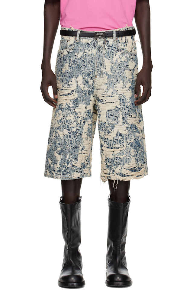 

Acne Studios Синие свободные джинсовые шорты