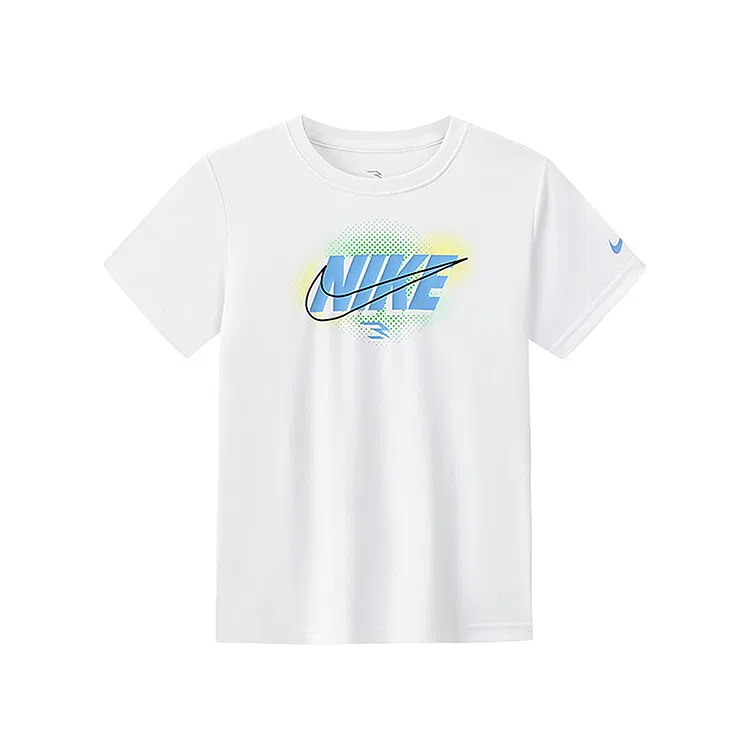 Футболка детская 3Brand с коротким рукавом, летняя Nike, Sea Bubble Green — фото 4