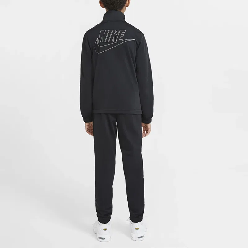 Детский спортивный костюм Nike Kids Casual Sportswear Stand Collar Moderate черный — фото 4