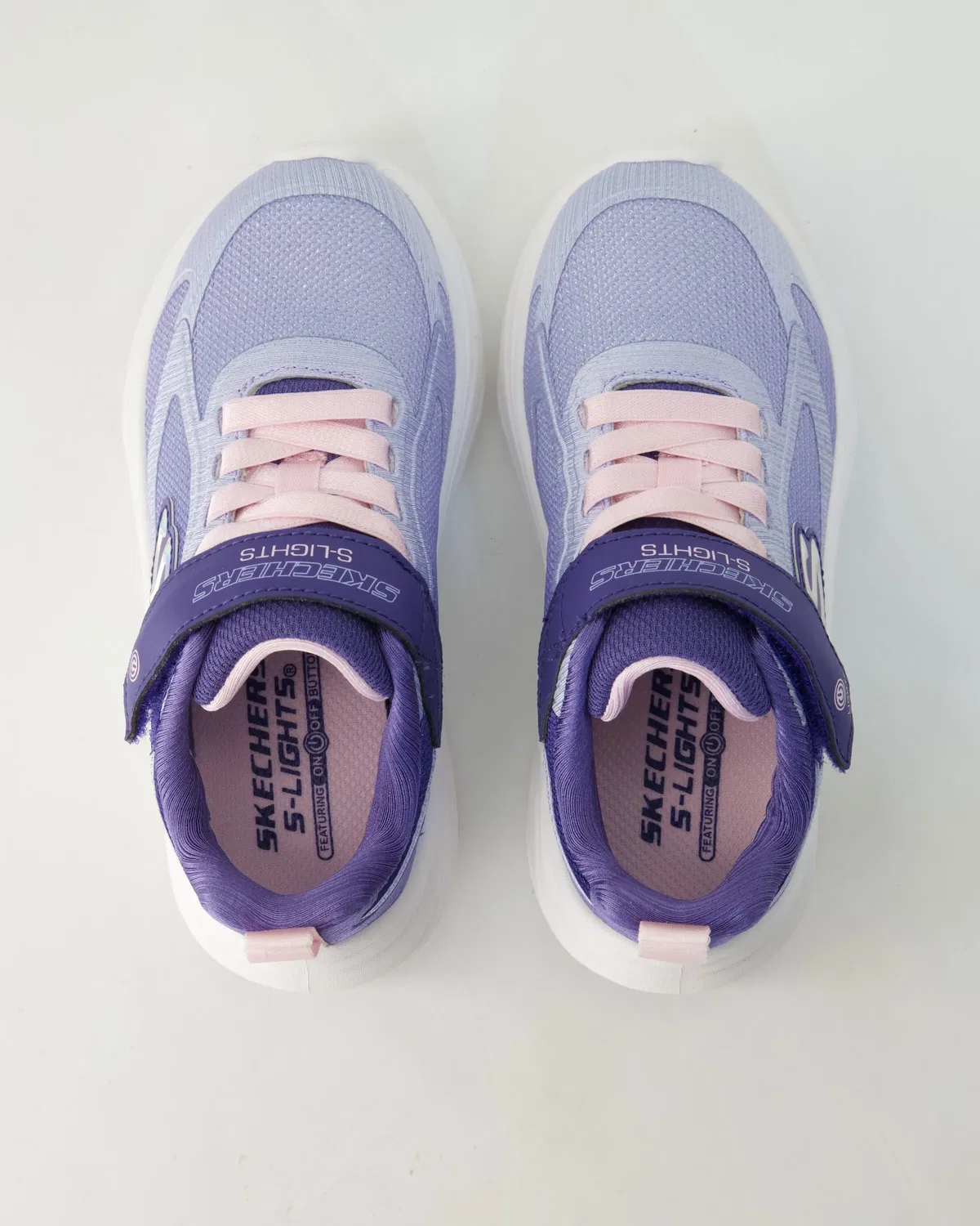 Сникерсы с подсветкой Skechers, лиловый — фото 4