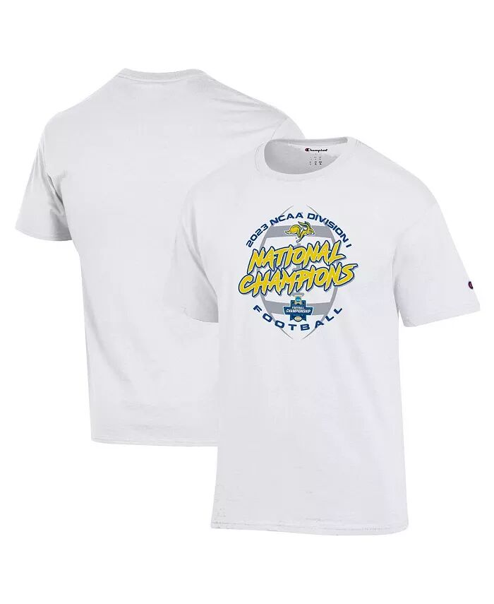 

Мужская белая футболка South Dakota State Jackrabbits 2023 FCS Football National Champions для раздевалки