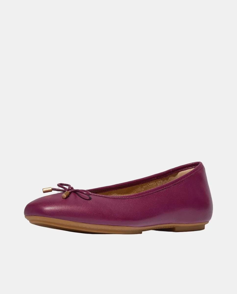 Кожаные балетки Delicato Bow Soft Fitflop FitFlop, вишневый красный — фото 3
