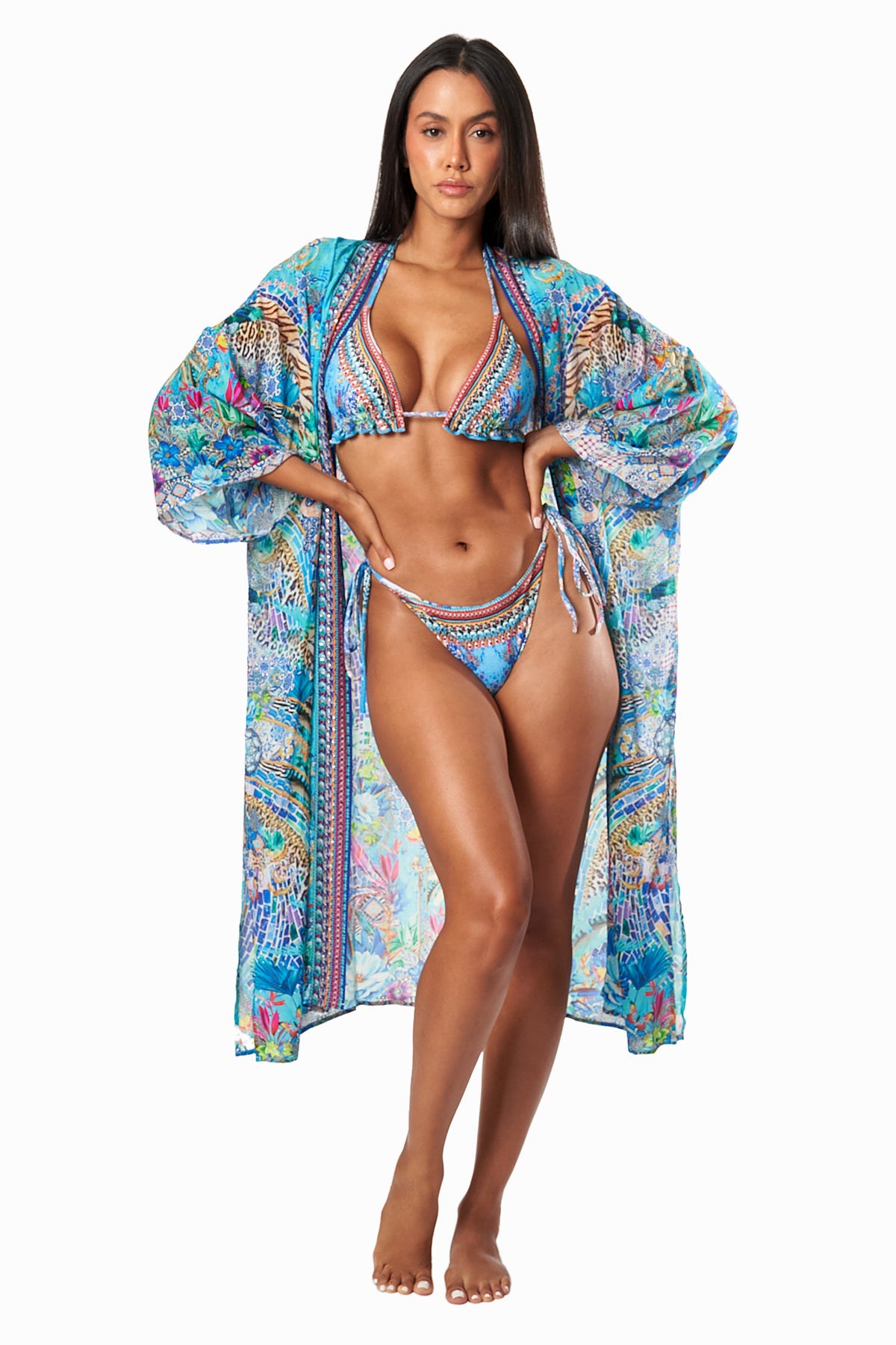 

Nola Открытая передняя накидка La Moda Clothing, цвет multi