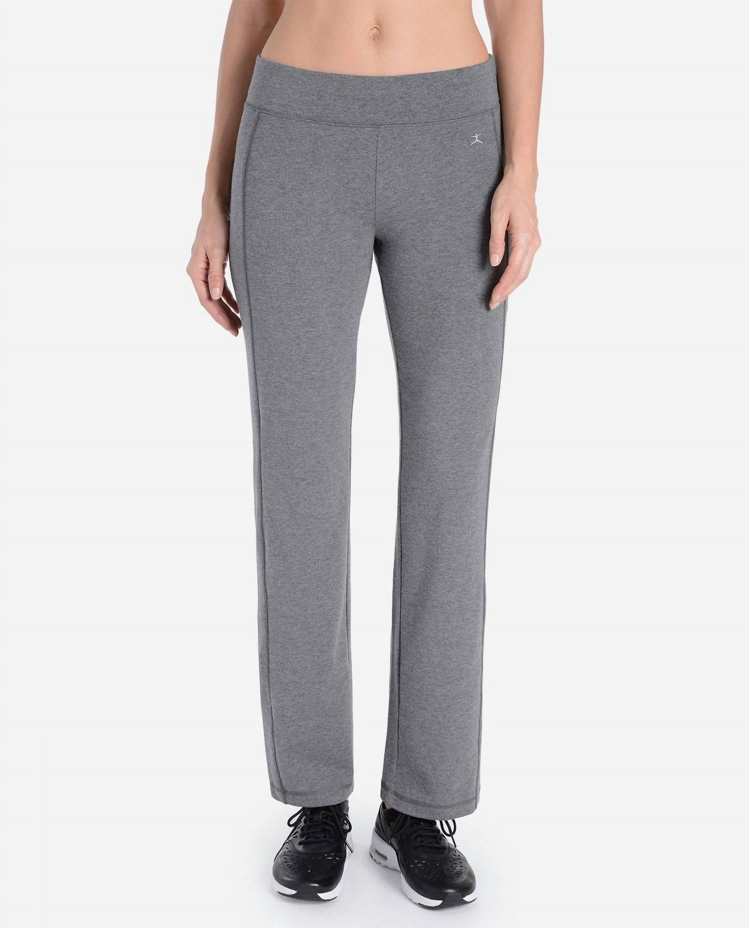 

Штаны для йоги Essentials Plus Size в цвете Charcoal Grey Heather Danskin