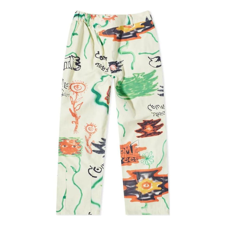 

Спортивные брюки Converse x Come Tees Triangle Front Chino 'Come Tees Floral', бежевый