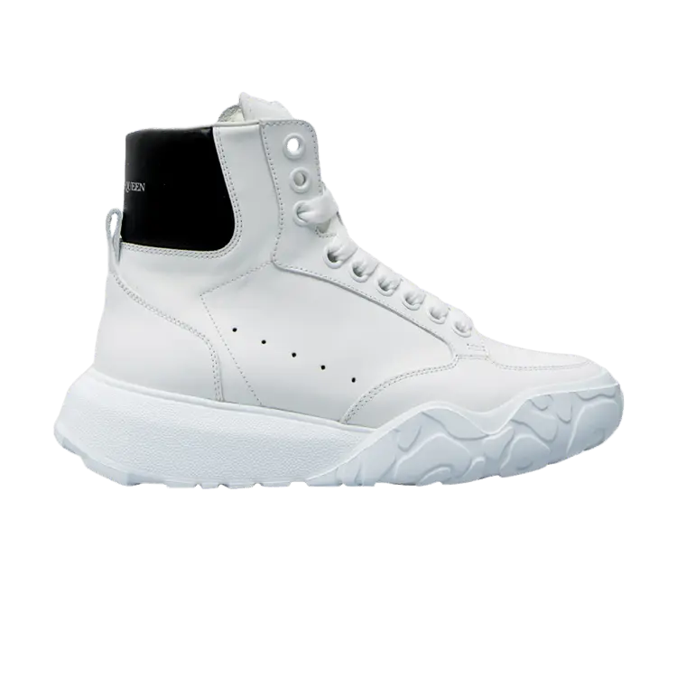 

Кроссовки Alexander McQueen Court Trainer High White Black, белый