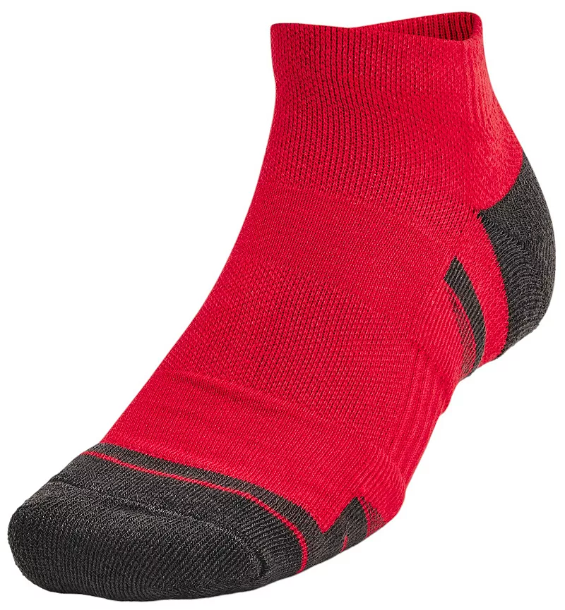 

Низкие носки унисекс UA Performance Tech Under Armour, 6 шт, красный/серый