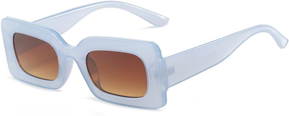 

Популярные модные маленькие прямоугольные солнцезащитные очки из геля разных цветов для женщин, защита от УФ-излучения UV400, ретро-панк, градиентные солнцезащитные очки generic, Blue Tea Gradient