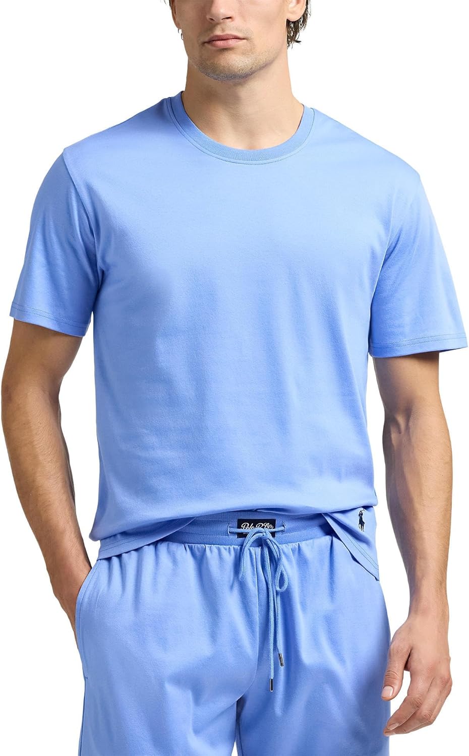 

POLO RALPH LAUREN Мужская сорочка для сна из мерсеризованного хлопка, Harbor Island Blue