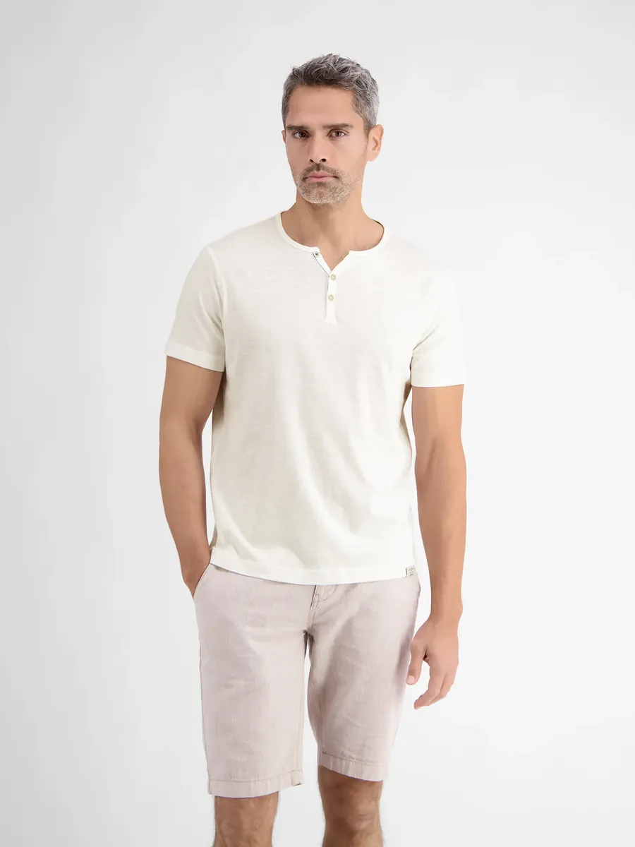 

Футболка LERROS Henley " Рубашка LERROS Basic Henley ", белый