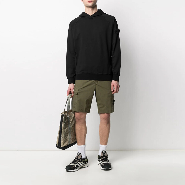 STONE ISLAND Мужская толстовка, цвет Black — фото 3