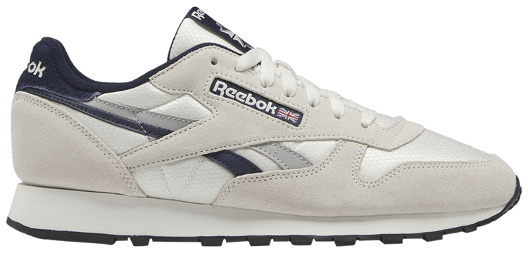 

Кроссовки Reebok Classic Leather 'Chalk Vector Navy', кремовый