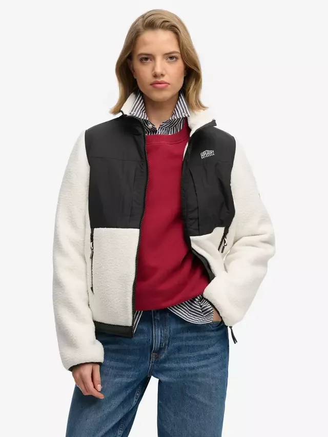 Куртка Polar Fleece Hybrid Trekker, цвет белый Superdry