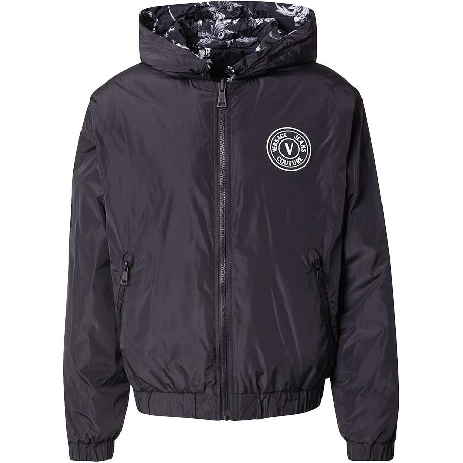 

VERSACE JEANS COUTURE Пуховик мужской черный, Black