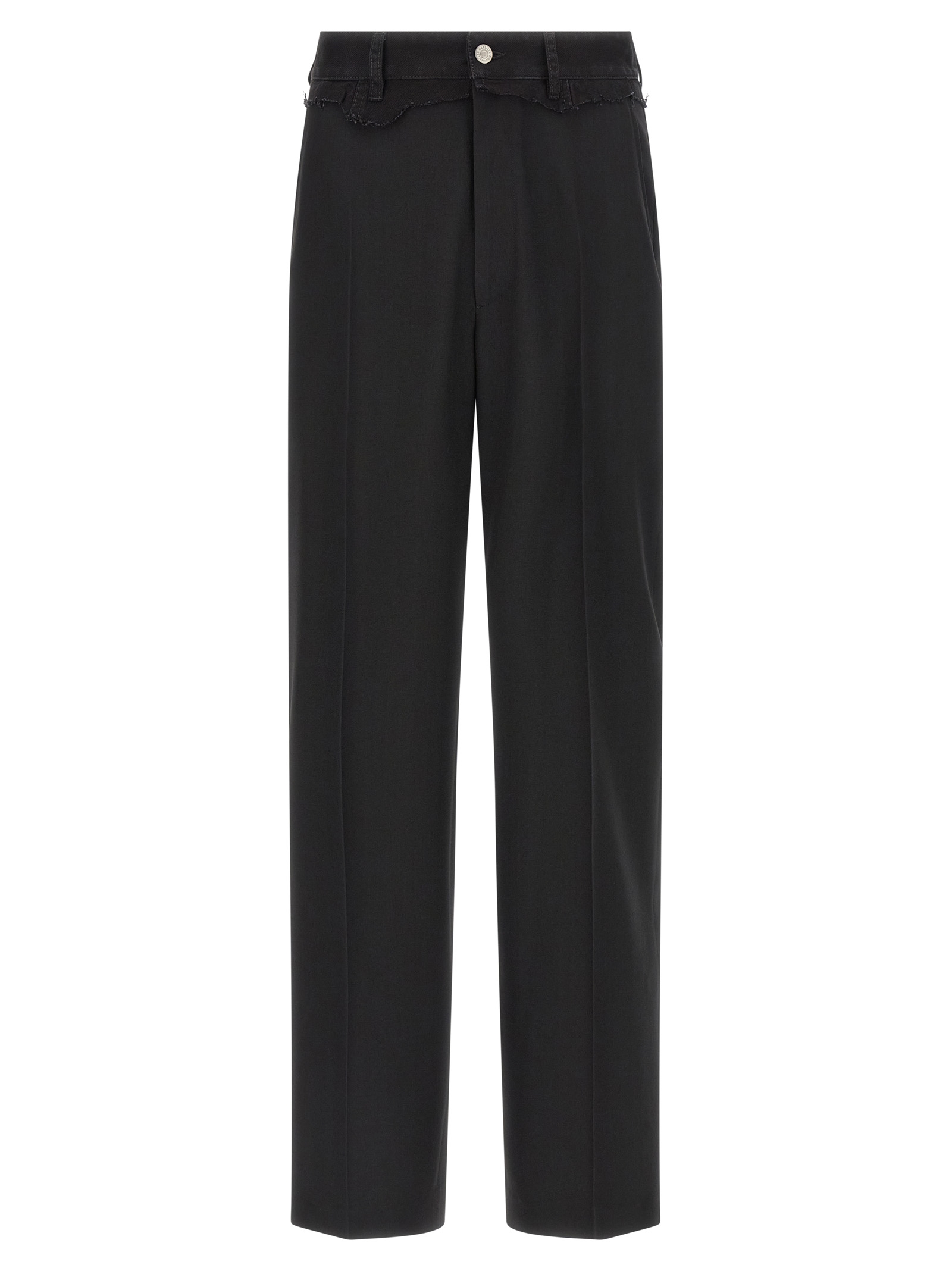 

Брюки с джинсовыми вставками MM6 Maison Margiela, черный