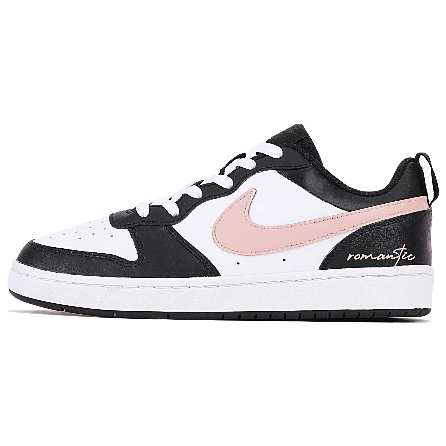 

Кроссовки Nike Court Borough Kids' Skateboarding Shoes Grade School, черный/розовый